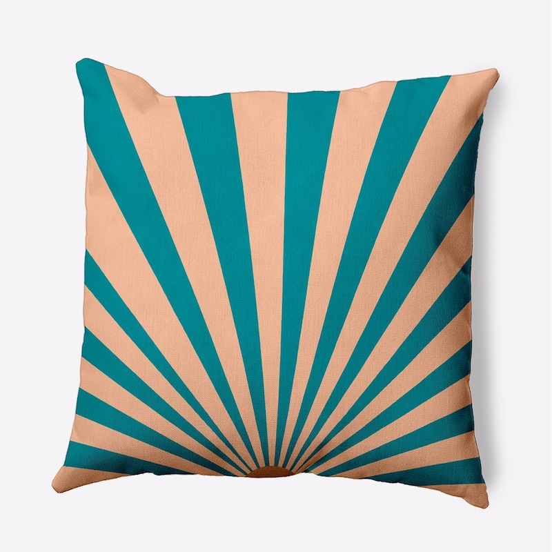 Sunset Indoor/Outdoor Throw Pillow - Lake Blue - 16" x 16"
