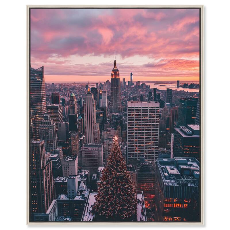 New York City Canvas by Art Remedy - 24" x 30" - Silver
