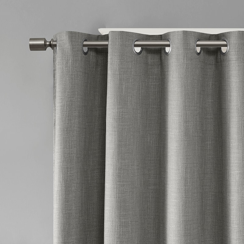 Printed Heathered Blackout Window Patio Panel