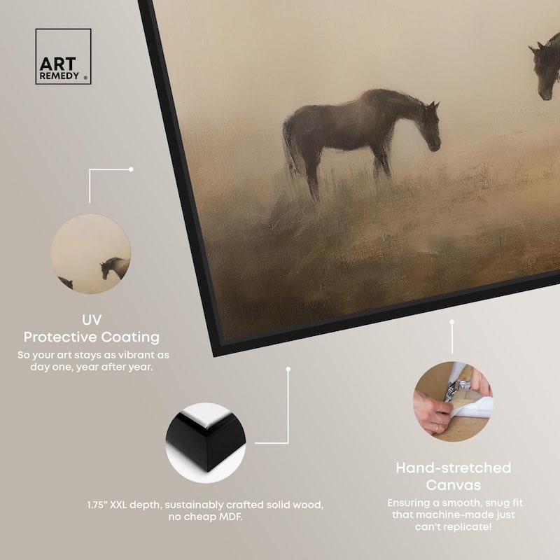 Equine Duo II Canvas by Art Remedy