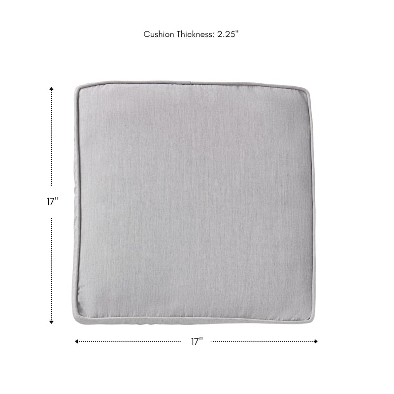 Sunbrella Indoor/ Outdoor 17-inch Square Corded Chair Pad