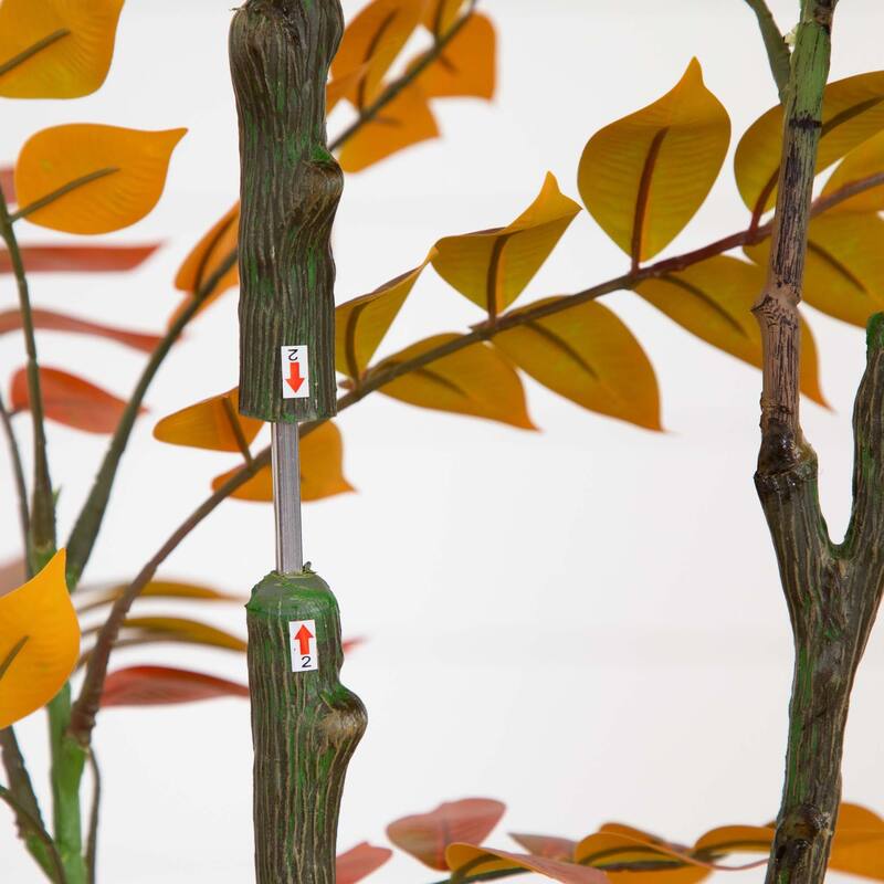 Sumac Artificial Potted Tree - 4' - Orange and Green