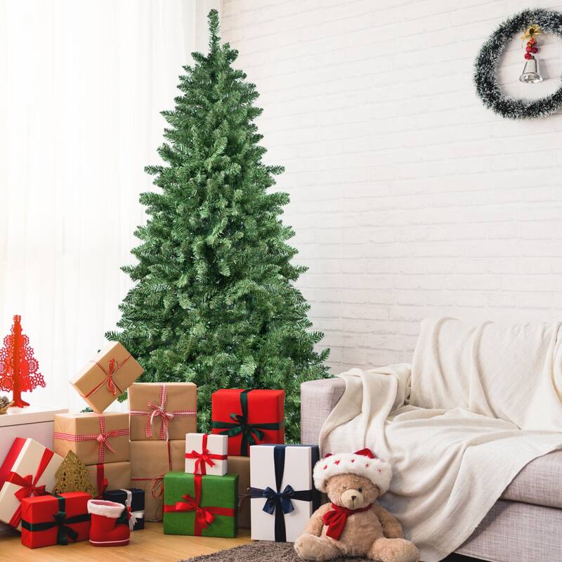 WiFi Controlled Automated Christmas Tree with Lights - 9 Foot - Green