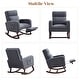 preview thumbnail 25 of 105, HOMYKA Rocking Chair for Nursery with Footrest
