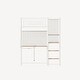preview thumbnail 31 of 31, Metal Bunk Bed With Desk and LED Lights,Twin Size