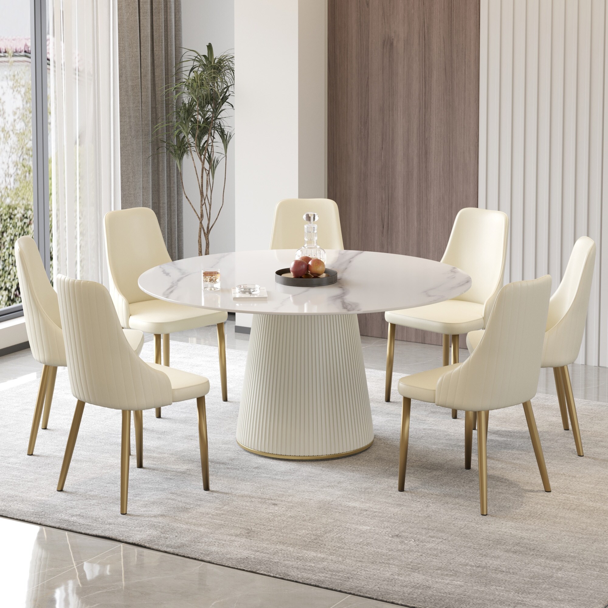 White oval dining table hot sale for 8