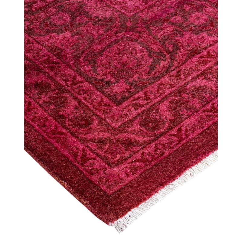 Fine Vibrance, One-of-a-Kind Hand-Knotted Area Rug - Pink, 8' 4" x 10' 7" - 8' 4" x 10' 7"
