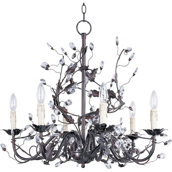 slide 2 of 2, Maxim Elegante 6-light Chandelier