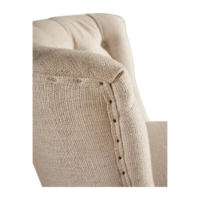 Cypress Upholstered Accent Chair, Oatmeal