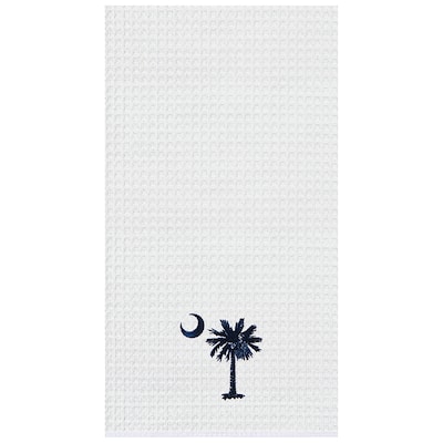 Palmetto Moon Waffle Weave Cotton Kitchen Towel
