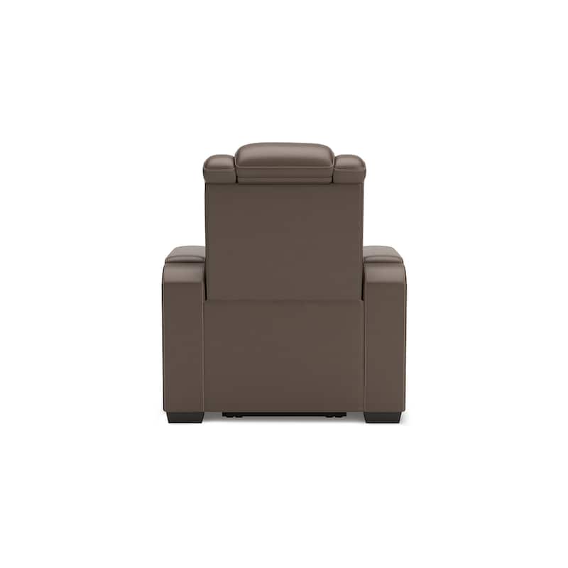 Signature Design by Ashley High Impact Brown Power Recliner