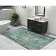 preview thumbnail 1 of 7, Domani Grove Machine Washable Distressed in Teal Area Rug