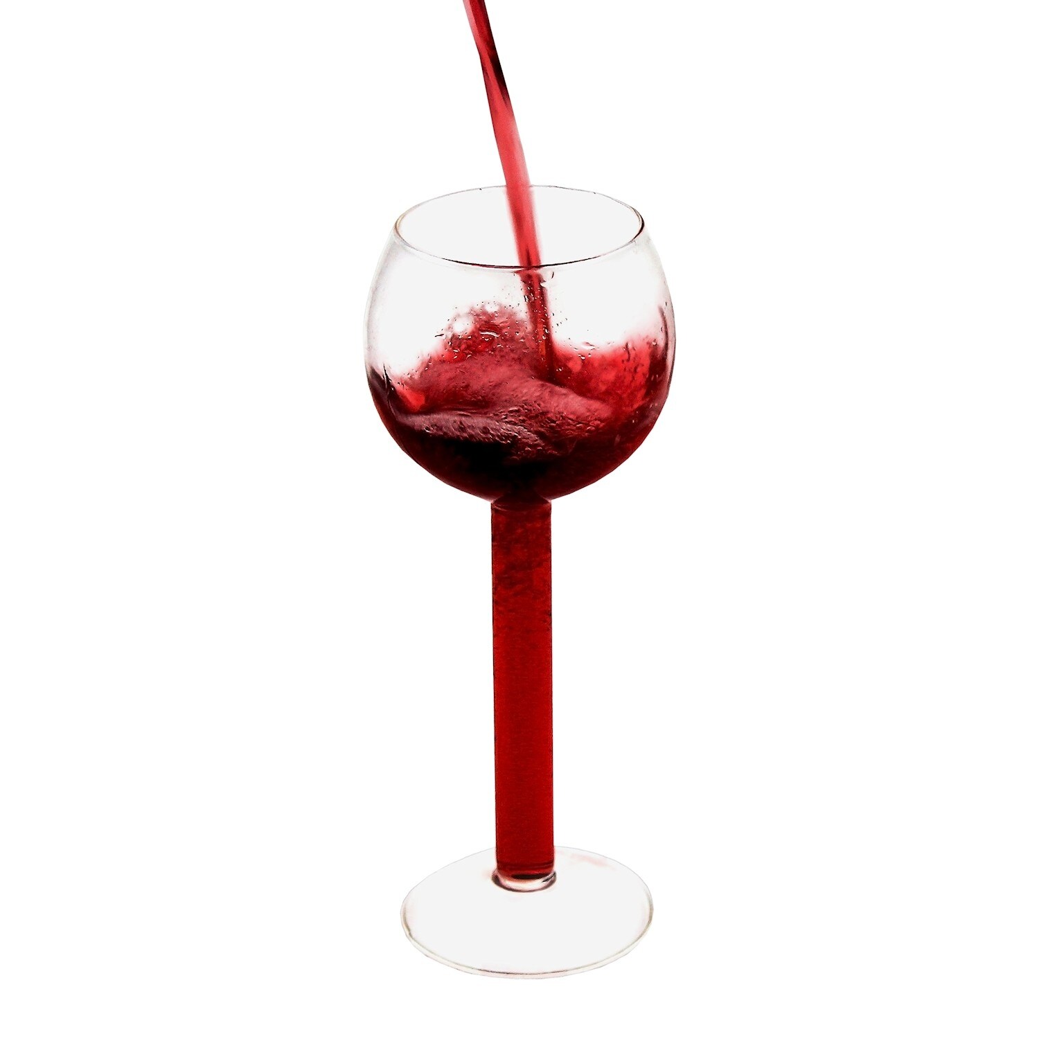 Shop Addliquid Tube Wine Glass Extra Large Holds A Full Bottle In The Stem 750ml 11 H Clear 11 3 Inch Overstock 30859995