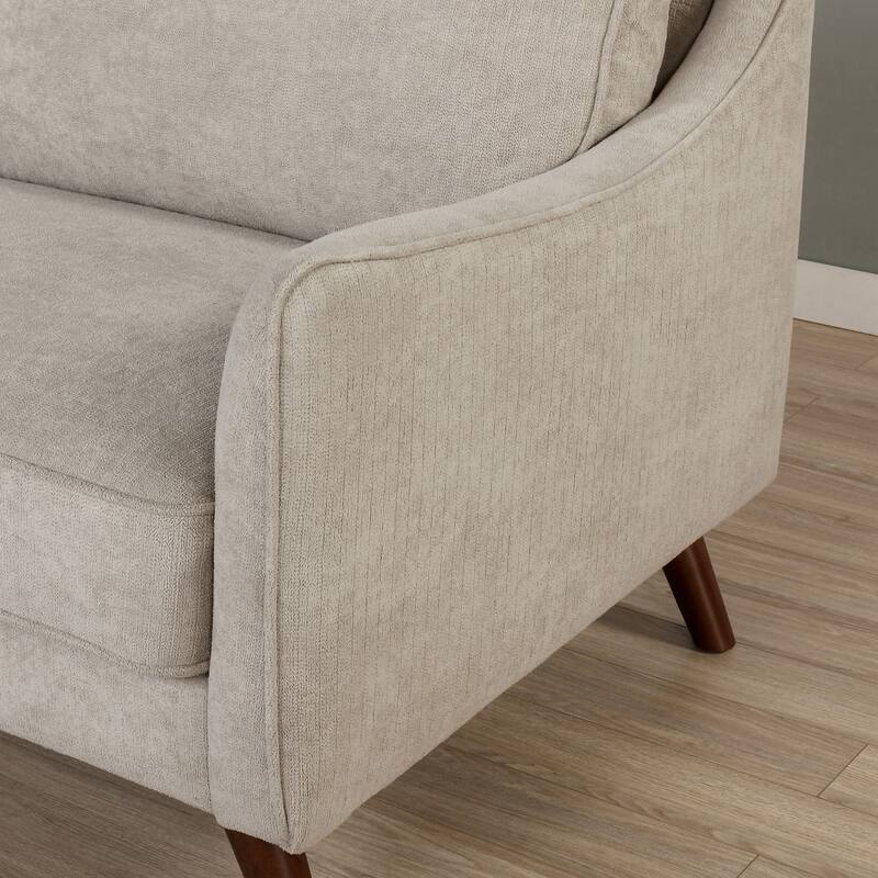 Furniture of America Pelteker Mid-Century Modern Chenille Chair
