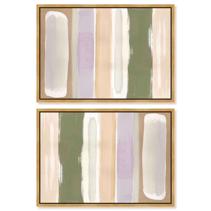 Sandstone Hush Canvas by Art Remedy - 16" x 24" - Silver