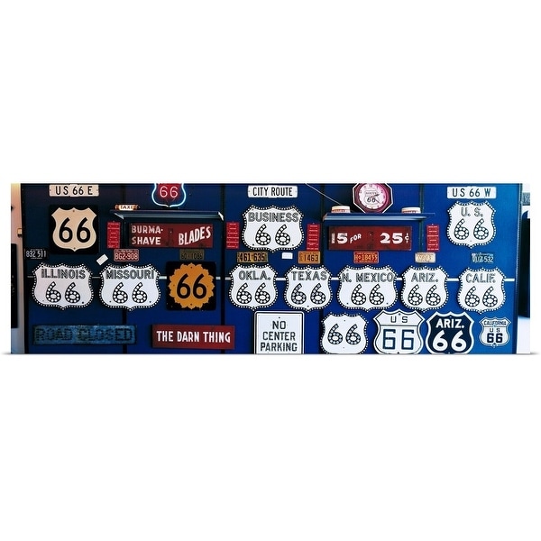 "Route 66 Sign Collection" Poster Print
