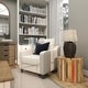 preview thumbnail 4 of 32, Arcilla Elemental - White Wood Tray Top Boat Accent Table