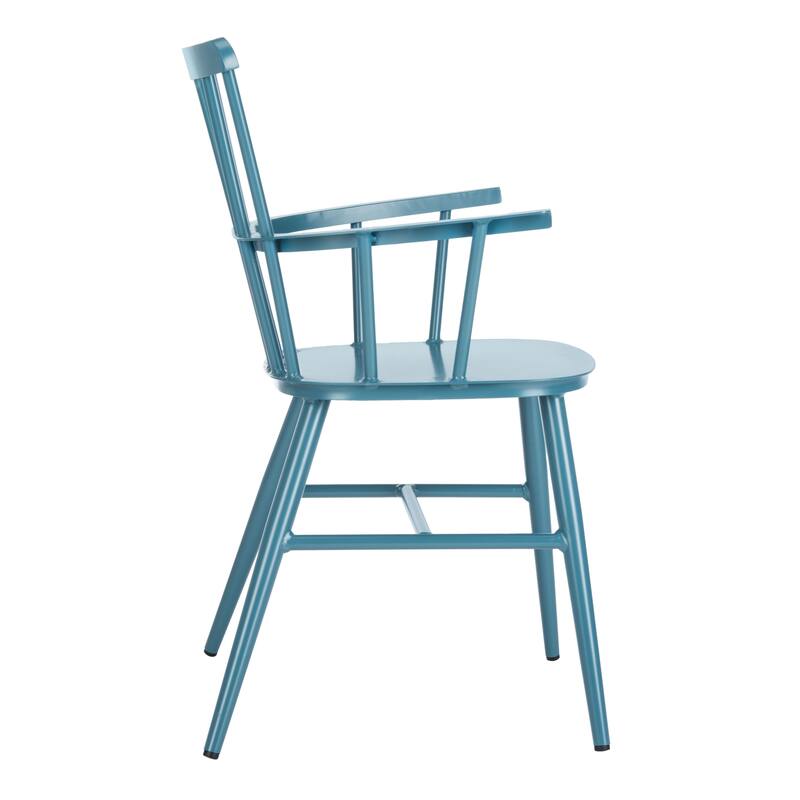 SAFAVIEH Outdoor Annalise Aluminum Arm Chair (Set of 2) - 22Wx21Dx33H