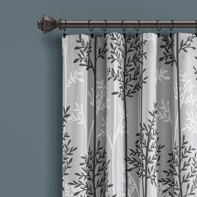 Lush Decor Linear Tree Insulated Blackout Window Curtain Panel Pair