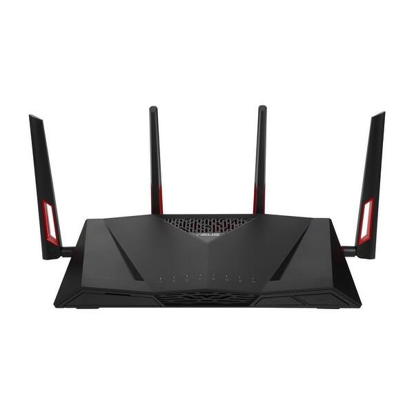 Shop Asus Ac3100 Wi Fi Dual Band Gigabit Wireless Router With 4x4 Mu Mimo 8 X Lan Ports Rt Ac88u Overstock 28013866