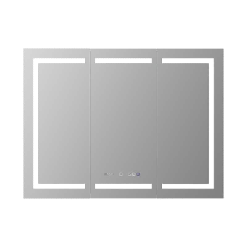 Modland 48"-72"W x 36"H Lighted Bathroom Medicine Cabinet with Backlit & Frontlit Modes,Anti-Fog