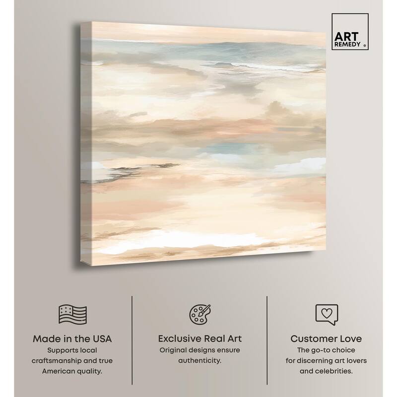 Roseate Skyfall I Canvas by Art Remedy, Gallery Wrapped