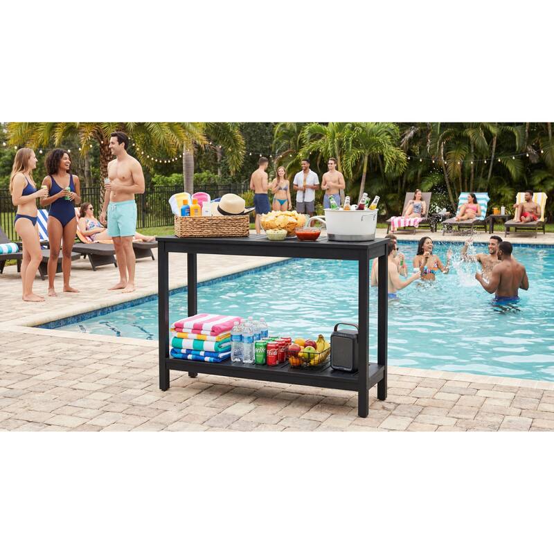 DTY Outdoor Living Longs Peak Eucalyptus Console Table