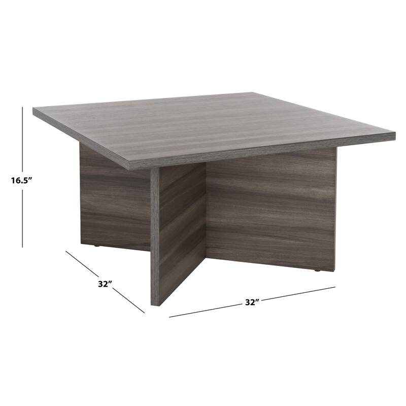 SAFAVIEH Cathen Modern Square Coffee Table - 32 in. W x 32 in. D x 16 in. H
