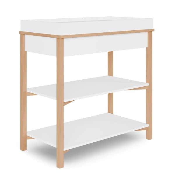 slide 2 of 12, Dream On Me Owen Changing Table Vintage White Oak