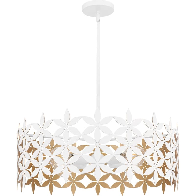Quoizel Pendant Four Light Pendant - Matte White