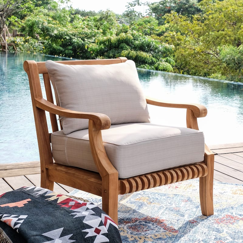 Cambridge Casual Chara 4-piece Teak Patio Conversation Set