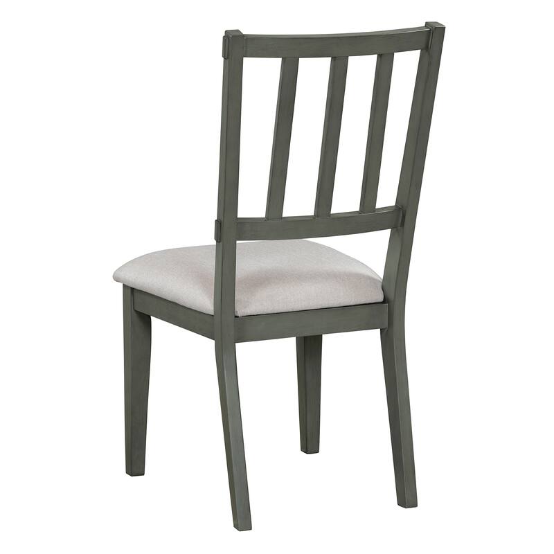 5-Piece Rustic Dining Set with Round Table, 3 Chairs & Bench