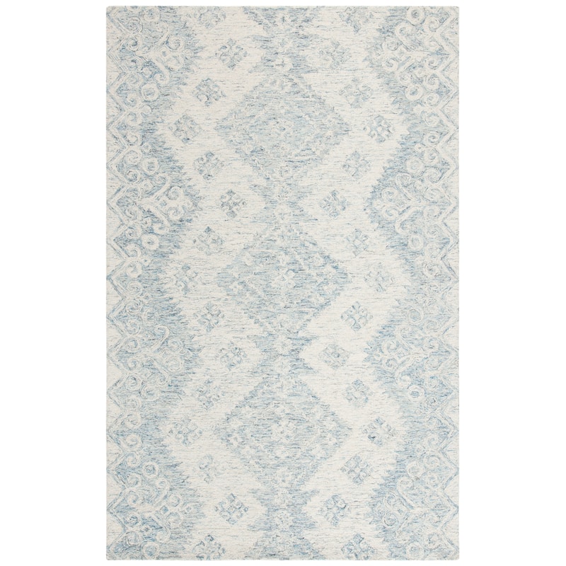 SAFAVIEH Handmade Micro-Loop Stella Modern Wool Rug - 5'