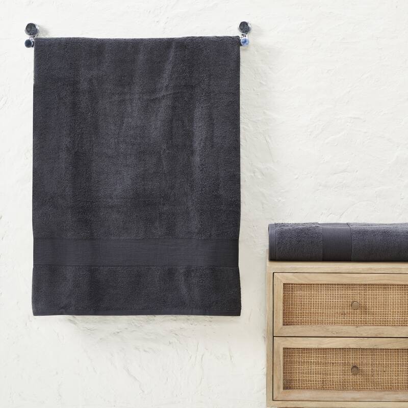 Fabstyles Camelot Bath Sheet 600 GSM Zero-Twist Cotton Set of 2 - 36"x67"