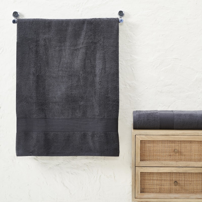 Fabstyles Luxury Large Bath Sheet 35 by 70 Inches Set of 2