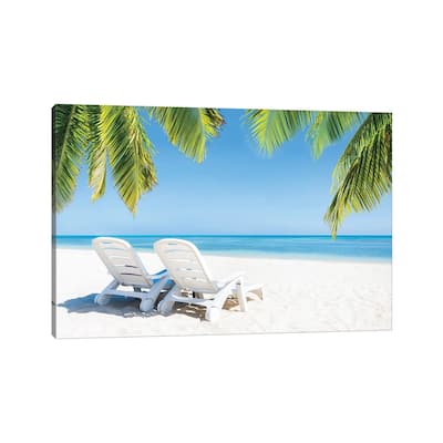 iCanvas "Summer Holidays At The Beach" by Jan Becke Canvas Print