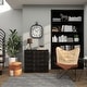 preview thumbnail 5 of 18, Black Metal Distressed Pocket Watch Style Decorative Wall Clock with Ring Finial