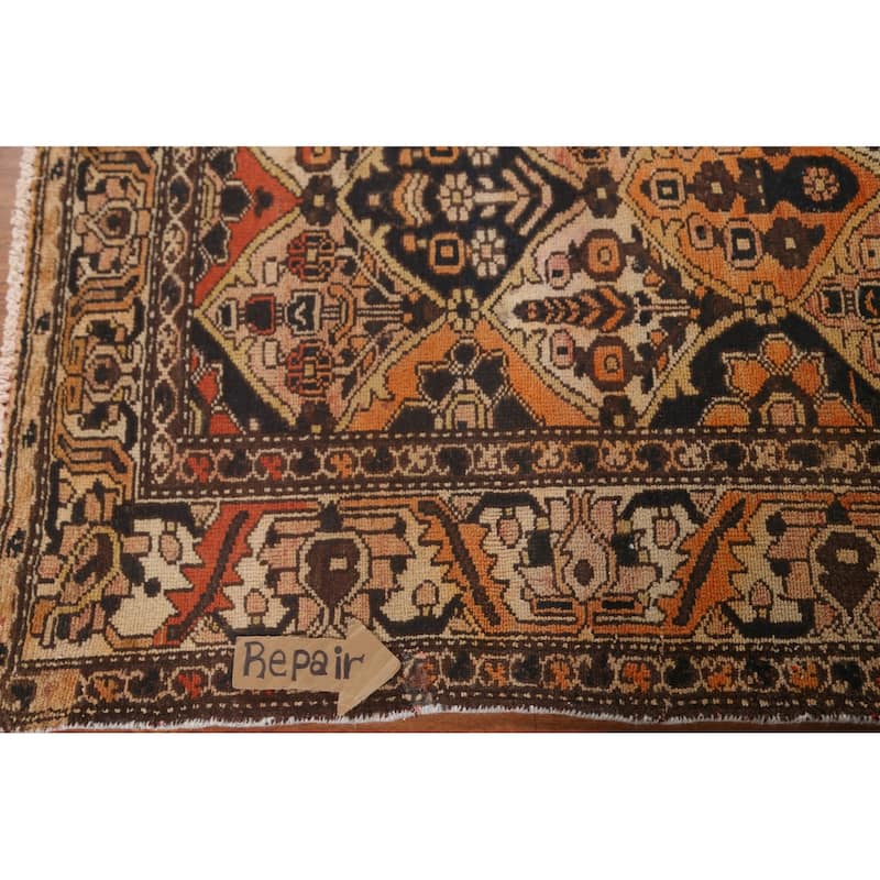 Garden Design Bakhtiari Persian Vintage Area Rug Handmade Wool Carpet - 4'11"x 9'10"