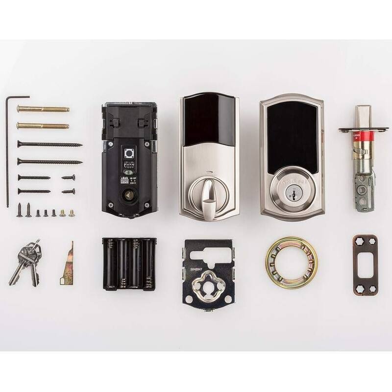 Kwikset SmartCode 916 Z-Wave Smart Lock, Keyless Entry Zwave Door Lock, Traditional Satin Nickle