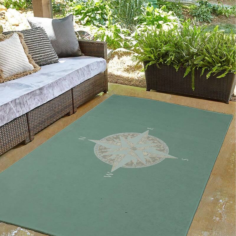 Compass Nautical Indoor/Outdoor Rug