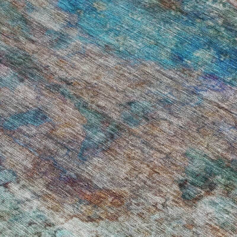 HomeRoots Abstract Transitional Rectangle Outdoor Rug