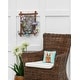 preview thumbnail 3 of 1, 8" x 8" Clover Easter Bunny Spring Petite Printed Throw Pillow