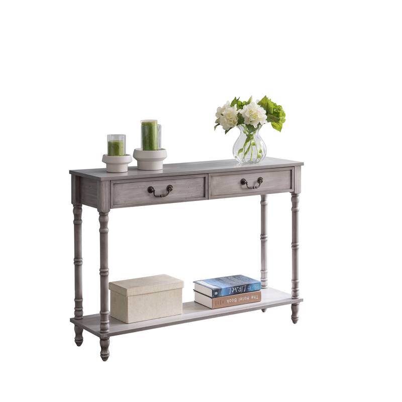 Copper Grove Bamberg Traditional 2-drawer Washed Oak Console Table