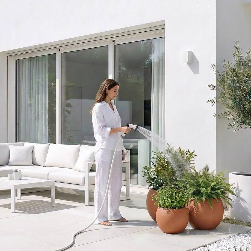 DTY Signature Mount Sherman 1-Piece Fiberstone Planter for Indoor/Outdoor