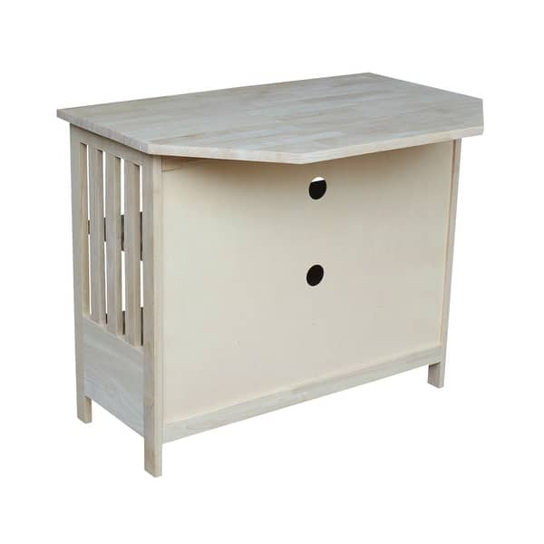 Solid Hardwood Mission Corner Tv Stand On Sale Overstock 9408480