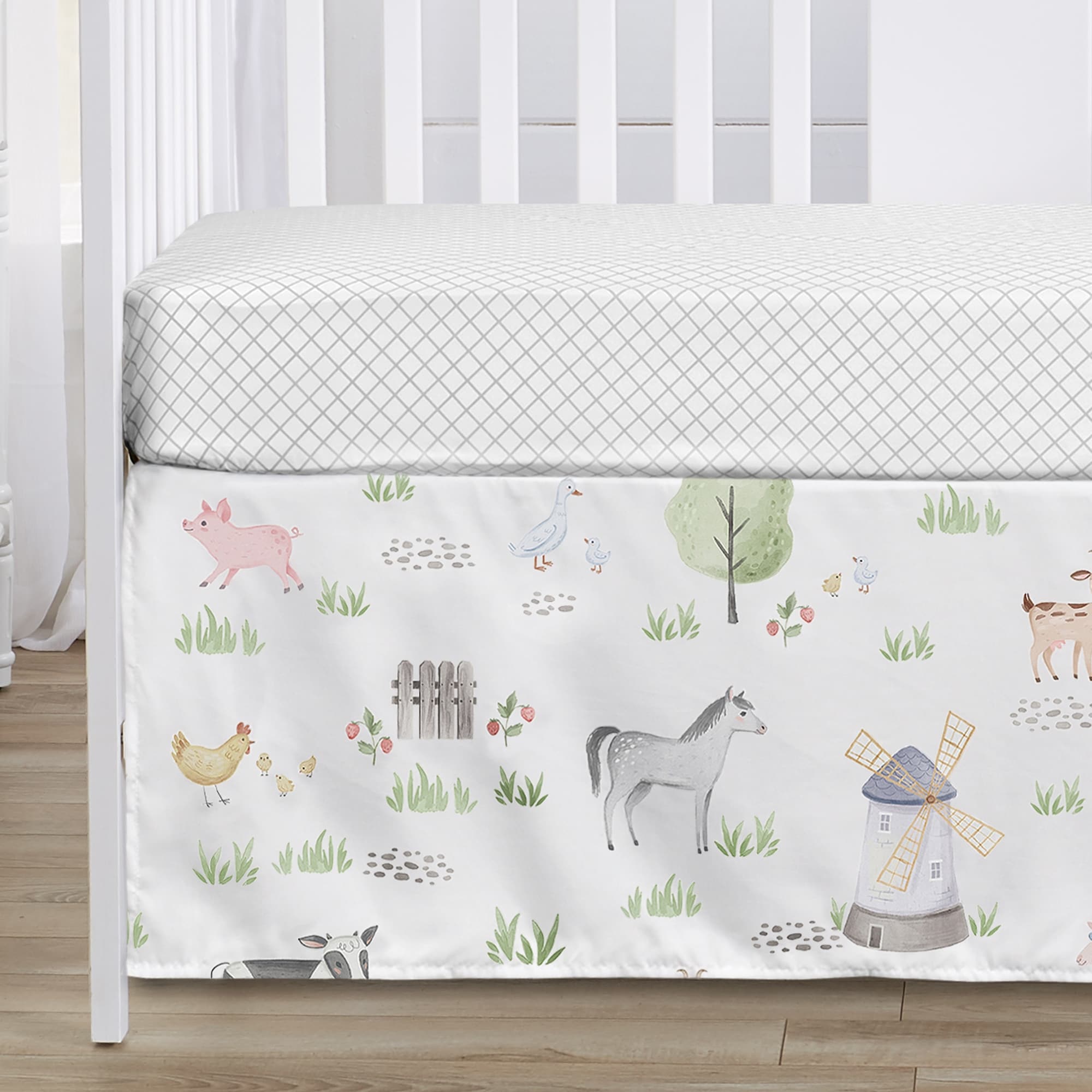 Baby boy 2025 farm crib bedding