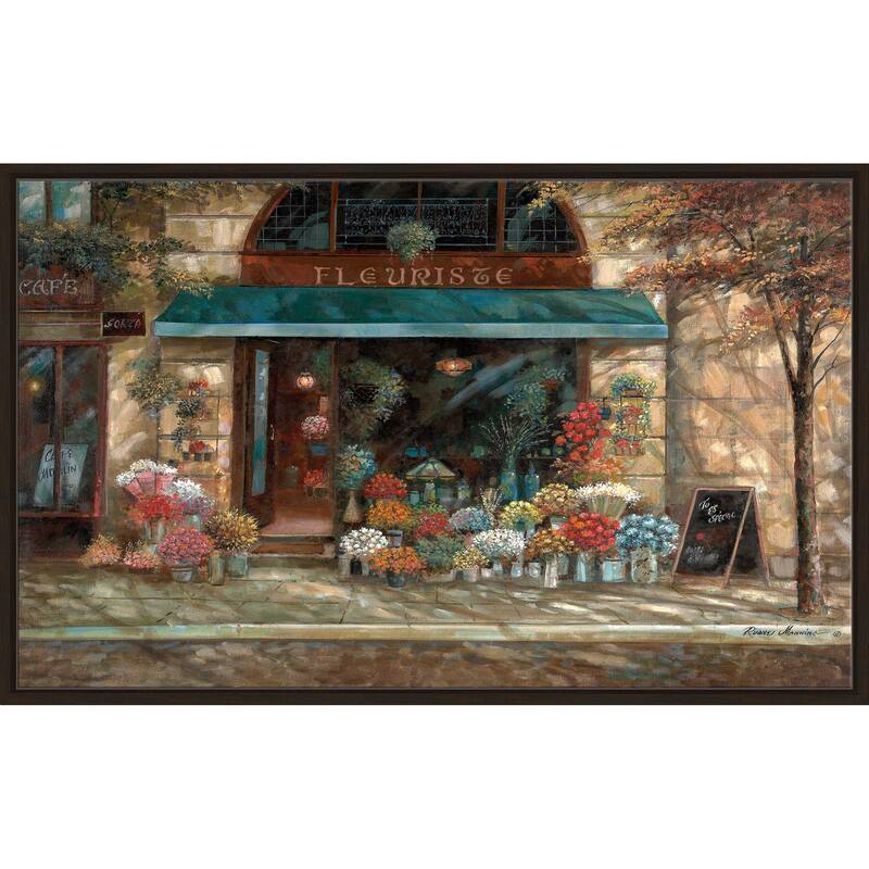 "Fleuriste Revisited" by Ruane Manning Print on Floating Canvas