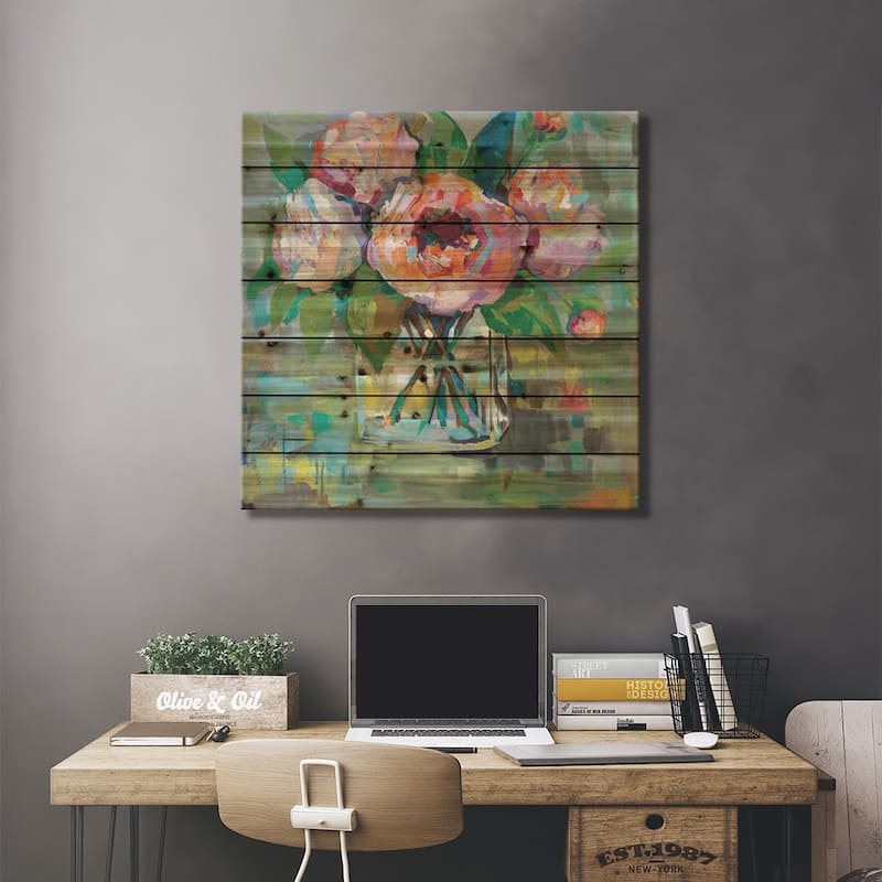 First of the Season Print On Wood by Jeanette Vertentes - Multi-Color