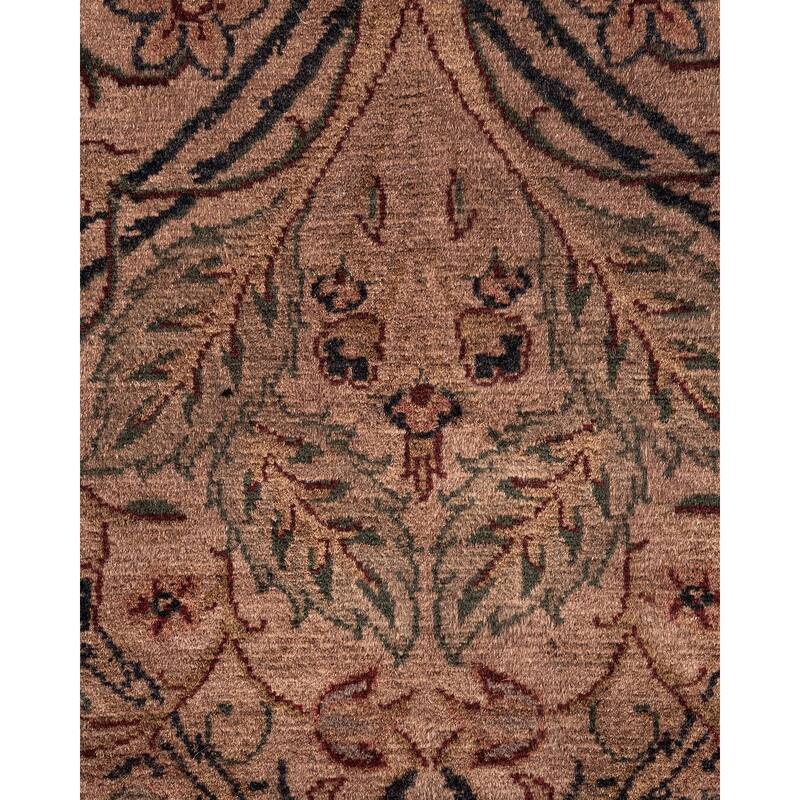 Overton Hand Knotted Wool Vintage Inspired Modern Contemporary Overdyed Beige Area Rug - 2' 7" x 4' 4"