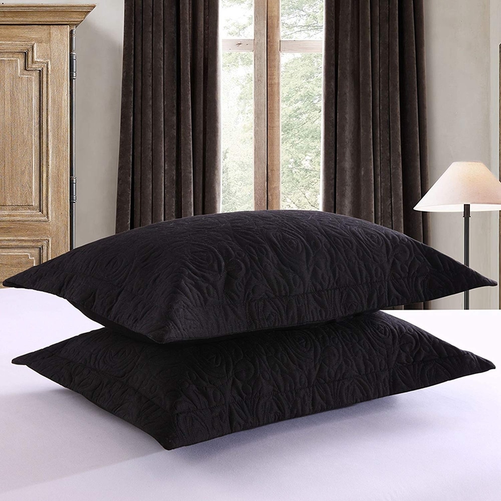 Black pillow sham clearance